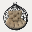 Ver imagem 2 de Balanço Suspenso com Almofada Ninho em Aço e Fibra Sintética