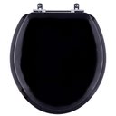 Ver imagem 1 de Assento Sanitário Almofadado Dalia Preto para Vaso Fiori