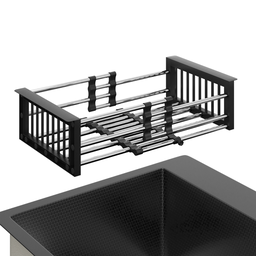 Kit Cuba Gourmet Mônaco Preto Aço Inox 304 e Torneira Gourmet Roma Aço Inox Preto Goldenx - 5