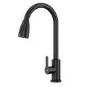 Ver mais imagens de Kit Cuba Gourmet Mônaco Preto Aço Inox 304 e Torneira Gourmet Roma Aço Inox Preto Goldenx