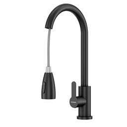 Kit Cuba Gourmet Mônaco Preto Aço Inox 304 e Torneira Gourmet Roma Aço Inox Preto Goldenx - 9