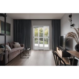 Porta de Aço de Correr 215x152cm 3 Folhas com Vidro Liso Qualitysol Ramassol - 5
