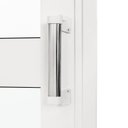Ver imagem 5 de Porta de Aço de Correr 215x200cm 3 Folhas Vidro Liso Qualitysol Ramassol Branco