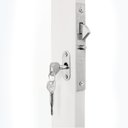 Ver imagem 7 de Porta de Aço de Correr 215x200cm 3 Folhas Vidro Liso Qualitysol Ramassol Branco