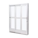 Ver imagem 4 de Porta de Aço Correr 215x200cm 3 Folhas Vidro Liso Qualitysol Ramassol Branco