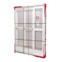 Ver mais imagens de Porta de Aço Correr 215x200cm 3 Folhas Vidro Liso Qualitysol Ramassol Branco