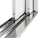 Ver imagem 7 de Porta de Aço Correr 215x200cm 3 Folhas Vidro Liso Qualitysol Ramassol Branco