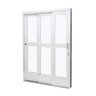 Porta de Aço de Correr 215x200cm 3 Folhas Vidro Liso Qualitysol Ramassol - 3