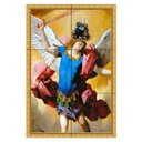 Ver imagem 1 de Quadro São Miguel Arcanjo com Espada de Fogo 60x40 em Azulejos