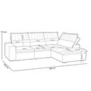 Ver imagem 3 de Sofá Retrátil Reclinável com Chaise Direito 265cm Glee F04 Linho Cinza - Lyam Decor