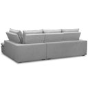 Ver imagem 4 de Sofá Retrátil Reclinável com Chaise Direito 265cm Glee F04 Linho Cinza - Lyam Decor