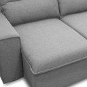 Ver imagem 6 de Sofá Retrátil Reclinável com Chaise Direito 265cm Glee F04 Linho Cinza - Lyam Decor