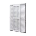 Ver imagem 2 de Porta de Aço Veneziana de Correr Lateral 215x142cm 3 Folha Vidro Liso Qualitysol Ramassol