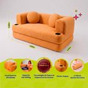 Ver imagem 2 de Sofá Cama Hali 1,88m Xpand Tech Tecido Bouclê Caramelo Cama Inbox