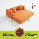 Ver imagem 4 de Sofá Cama Hali 1,88m Xpand Tech Tecido Bouclê Caramelo Cama Inbox