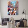 Quadro Decorativo Animais Cachorros em Pixels 2 - 180x100 Cm - 2