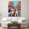 Quadro Decorativo Animais Cachorros em Pixels 2 - 180x100 Cm - 3
