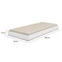 Ver mais imagens de Cama Solteiro Completa com Cama Auxiliar, 2 Colchões D23, Baú, Gavetas e Prateleiras