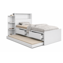 Ver imagem 3 de Cama Solteiro Completa com Cama Auxiliar, 2 Colchões D23, Baú, Gavetas e Prateleiras