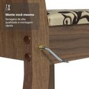 Ver mais imagens de Conjunto Sala de Jantar Dolce Mesa Tampo de Madeira 6 Cadeiras Rustic/Crema/Bege Marrom Madesa