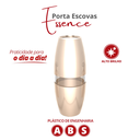 Ver imagem 2 de Porta Escova de Dentes para Banheiro Essence Cor Bege Durín