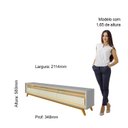 Ver imagem 4 de Rack para TV até 85 Polegadas com LED e Pés Madeira Maciça 211,4cm 100% MDF Requinte