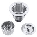 Ver imagem 7 de Kit Válvula com Cesto Inox + Tampa Decorativa Inox