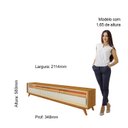 Ver imagem 4 de Rack para TV até 85 Polegadas com LED e Pés Madeira Maciça 211,4cm 100% MDF Requinte