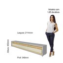 Ver imagem 6 de Rack para TV até 85 Polegadas com LED 100% MDF 211,4cm Rodízios Requinte