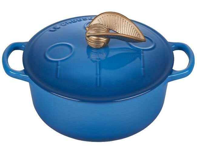 PANELA REDONDA LE CREUSET SIGNATURE QUADRIBOL HARRY POTTER 20CM AZUL MARSEILLE 21972202002464