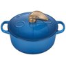 PANELA REDONDA LE CREUSET SIGNATURE QUADRIBOL HARRY POTTER 20CM AZUL MARSEILLE 21972202002464 - 1