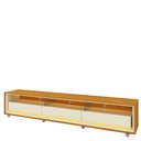 Ver imagem 3 de Rack para TV até 85 Polegadas com LED 100% MDF 211,4cm Rodízios Requinte Yescasa Marrom
