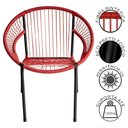 Ver imagem 4 de Cadeira de Área Eclipse Tramado em Fibra Sintética e Aço