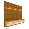 Rack com Painel Impressão Ripada para TV até 90 Polegadas com LED com Pés Requinte 220cm 100% MDF - 12