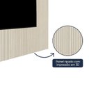 Ver imagem 4 de Rack com Painel Ripado Impresso TV até 90 Polegadas LED 100% MDF 224x250cm Pés em Madeira Maciça