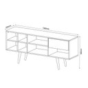 Ver imagem 6 de Rack para TV até 65 Polegadas 1 Gaveta 7 Nichos 136cm R1462
