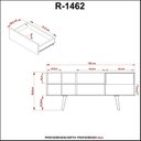 Ver imagem 7 de Rack para TV até 65 Polegadas 1 Gaveta 7 Nichos 136cm R1462