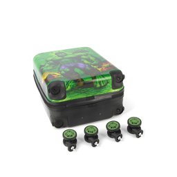 Mala Escola / Viagem Infantil Hulk C/ Cadeado Tam P bordo - MF10335AG AVENGERS Verde - 6