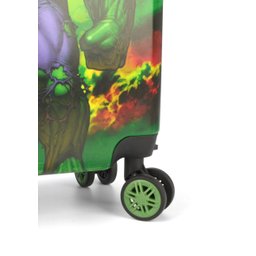 Mala Escola / Viagem Infantil Hulk C/ Cadeado Tam P bordo - MF10335AG AVENGERS Verde - 8