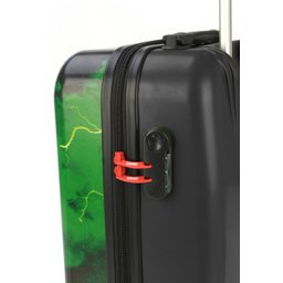 Mala Escola / Viagem Infantil Hulk C/ Cadeado Tam P bordo - MF10335AG AVENGERS Verde - 3