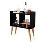 Adega Aparador Mini Bar em Mdf e Pés Palito Sofisticada:preto - 2