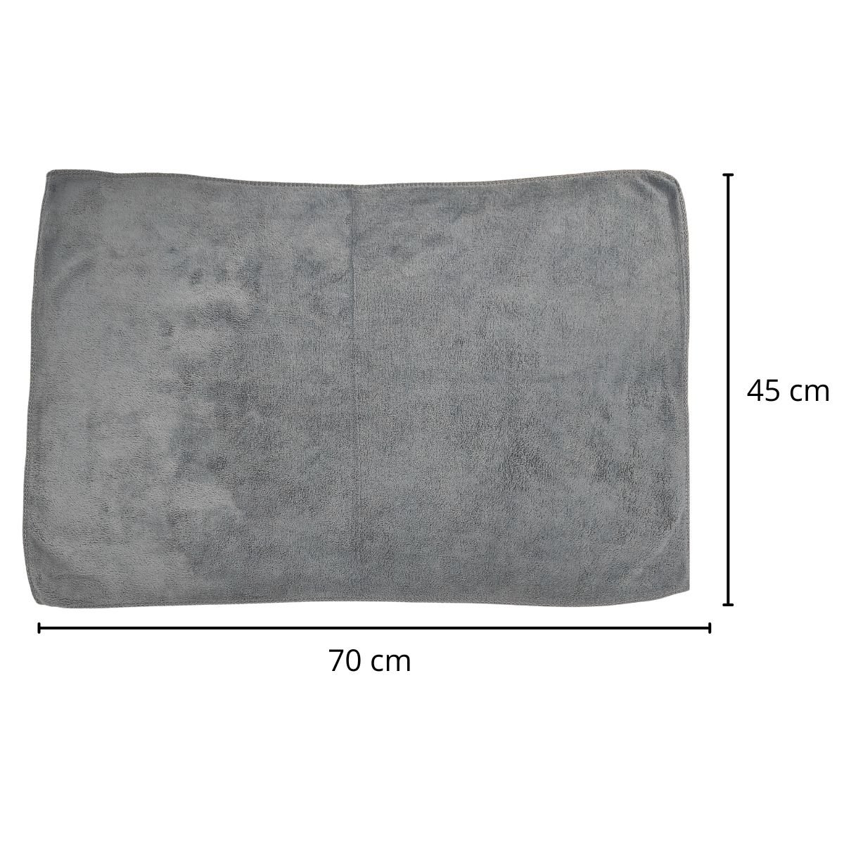 Toalha Microfibra Alta Absorção Compacta Secagem Rápida 4271 Cinza - 3