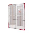 Ver imagem 6 de Porta de Aço de Correr e Postigo 215x160cm 2 Folhas com Grade Quadriculada Qualitysol Ramassol