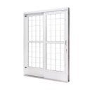 Ver imagem 1 de Porta de Aço de Correr e Postigo 215x160cm 2 Folhas com Grade Quadriculada Qualitysol Ramassol