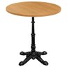 Base de Mesa Apus em Ferro Preto 75 Cm (alt) Tampo Mdp Redondo Samba 60 Cm (larg) X 2,5 Cm (alt) - 1