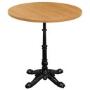 Ver imagem 1 de Base de Mesa Apus em Ferro Preto 75 Cm (alt) Tampo Mdp Redondo Samba 60 Cm (larg) X 2,5 Cm (alt)