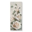 Ver imagem 3 de Adesivo de Porta - Rosas Branca Retro Dekalque 103x213