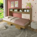 Ver imagem 1 de Cama Articulada Horizontal de Solteiro com 6 Nichos CM8020 Laranja/Amendoa