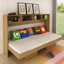 Ver mais imagens de Cama Articulada Horizontal de Solteiro com 6 Nichos CM8020 Laranja/Amendoa
