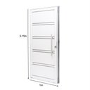 Ver imagem 4 de Porta de Aço Lambri 215x100cm com Friso e Puxador Inox Batente 12cm Qualitysol Ramassol